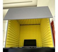 YKMYXZ, Cabina di registrazione portatile, cabina for microfono in schiuma cubica, studio di registrazione, stanza di isolamento acustico, for studio musicale, camera da letto, casa(Yellow)