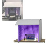 YKMYXZ， Cabina insonorizzata, cabina di registrazione portatile, schermo isolante semplice, schermo isolante for microfono(Purple)
