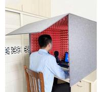 YKMYXZ， Cabina vocale portatile, apparecchiatura di registrazione audio, cabina for microfono in schiuma cubica, for studio musicale, camera da letto, casa(Red)