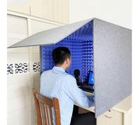 YKMYXZ， Cabina vocale portatile, apparecchiatura di registrazione audio, cabina for microfono in schiuma cubica, for studio musicale, camera da letto, casa(Blue)
