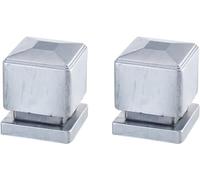 YKMYXZ, Cappucci for pali, Cappucci for pali di recinzione, 2 pezzi di tappi for pali di recinzione, coperture di tenuta for recinzioni in ferro, tappi for pali di recinzione in metallo(100)
