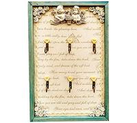 YKMYXZ, Cassetta portachiavi da parete, piccola, in stile retrò europeo, for la gestione delle chiavi, da appendere alla parete, decorazione artistica da parete, decorazione for la casa(Blue green)