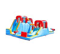 YKMYXZ， Castello gonfiabile mega gonfiabile, parco acquatico extra large 6 in 1 con parete da arrampicata for piscina con acquascivolo
