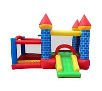 YKMYXZ， Castello Gonfiabile, Trampolino Quadrato for Asilo Nido, Piccolo Castello for Interni Ed Esterni, Regalo Giocattolo for Bambini, Blu