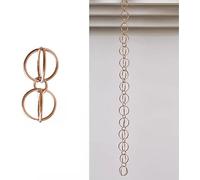 YKMYXZ Catena pluviale, Carillon a Vento con Raccoglitore di Pioggia Gutter Circle, drenaggio delle grondaie del Tempio(1.5m/5ft)