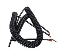 YKMYXZ, Cavo di trazione allungabile da 1,2 metri, ritrae automaticamente, 2 anime, 3 anime, 4 anime, cavo a spirale a molla, 0,5 mm, 0,75 millimetri quadrati(6 core,0.75mm 18AWG)