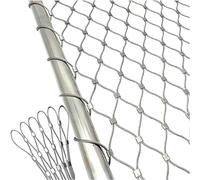 YKMYXZ Cavo Flessibile in Acciaio Inossidabile, Recinzione for Campo da Calcio, Giardino Esterno, Rete anticaduta for Balcone, barriera for Animali(2mm/6cm,1X8M)