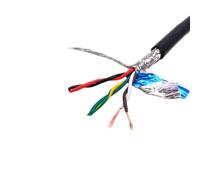 YKMYXZ， Cavo schermato a doppino intrecciato, 1 metro 20AWG 22AWG 18AWG 2 conduttori 4 conduttori 6 conduttori 8 conduttori, filo di segnale di comunicazione in rame puro da 485 metri(6 Core 18awg 0.7