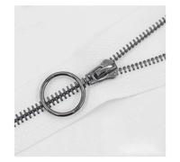 YKMYXZ Cerniere per Il Cucito， 1 Pezzo di Cerniera in Metallo, Cerniere Chiuse for Cucire Accessori for Indumenti con Cerniera Cerniera for Jeans Cerniera 15-45 cm n. 5(White Black Tooth,35cm)