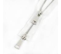 YKMYXZ Cerniere per Il Cucito， Accessori for Cucire Fai-da-Te con Cerniera for Vestiti, Giacche, Cappotti(White,80cm)