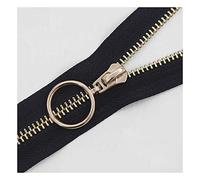 YKMYXZ Cerniere per Il Cucito， Cerniera Chiusa da 15-45 cm, 1 Pezzo di Cerniera in Metallo for Cucire Accessori for Indumenti con Zip Cerniere for Jeans Cerniera n. 5(Black Gold Tooth,30cm)