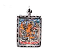 YKMYXZ， Collana con Ciondolo di Buddha, Thangka Buddista, Lunga Collana da Preghiera, Catena di Corda Intrecciata Fatta a Mano