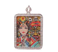 YKMYXZ, Collana con Ciondolo di Buddha, Thangka Buddista, Lunga Collana da Preghiera, Catena di Corda Intrecciata Fatta a Mano