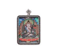 YKMYXZ， Collana con Ciondolo di Buddha, Thangka Buddista, Lunga Collana da Preghiera, Catena di Corda Intrecciata Fatta a Mano