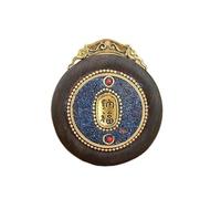 YKMYXZ, Collana con Ciondolo in Ebano Thangka Nepalese Fatto a Mano, Gioielli buddisti(Only Pendant 2)