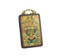 YKMYXZ, Collana retrò Nepal Tibet Thangka Fatta a Mano in Ebano, Grande Giorno Tathagata Giallo Caishen, Pendenti in Stile Nazionale, Regalo Appeso(Penfant2)