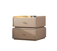 YKMYXZ Comodino， Comodino accanto ai tavolini for la camera da letto, tavolino portaoggetti, comodino, comodino, organizer for l'home office(Beige,50x40x45cm)