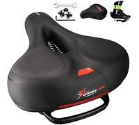 YKMYXZ, Comodo sellino di ricambio for bici - Sella larga in memory foam for uomo e donna - Vestibilità universale for interni ed esterni
