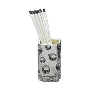 YKMYXZ, Contenitore portautensili in ceramica for piano di lavoro, organizer for utensili alla moda, scolapiatti for posate, ceppo portacoltelli decorativo for cucina(Silver)