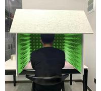 YKMYXZ， Cubo di isolamento for microfono, riduzione del rumore, schermo isolante for home studio, registrazione musicale, podcasting(Green)