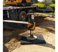 YKMYXZ Cuscinetti per stabilizzatori. Piattaforma di atterraggio ad Alta densità Nera for Gru, carro Attrezzi, Camper, 12×12/15×15/20×20/24×24 Pollici con Maniglia(50x50x4cm (19.7x19.7x1.6in))