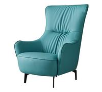 YKMYXZ divano piccolo, Divano pigro moderno e semplice, poltrona letto singola di lusso nordica leggera, adatta for la sedia for il tempo libero sul balcone del soggiorno(Blue)