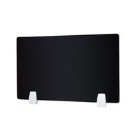 YKMYXZ, Divisori for scrivania da ufficio, divisorio for scrivania in acrilico(Black,40 * 30CM free accessories)