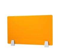 YKMYXZ, Divisori for scrivania da ufficio, divisorio for scrivania in acrilico(Orange,80 * 30CM free accessories)