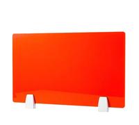 YKMYXZ, Divisori for scrivania da ufficio, divisorio for scrivania in acrilico(Red,90 * 30CM free accessories)