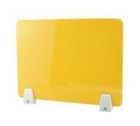 YKMYXZ, Divisorio in acrilico for scrivania da ufficio, schermi protettivi anti-starnuto, divisori for test degli studenti, pratico pannello divisorio for uso scolastico e in ufficio.(Yellow,30*120cm