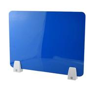 YKMYXZ, Divisorio in acrilico for scrivania da ufficio, schermi protettivi anti-starnuto, divisori for test degli studenti, pratico pannello divisorio for uso scolastico e in ufficio.(Blue,30*80cm wit