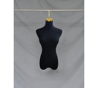 YKMYXZ, Elegante manichino in velluto con ganci, modello da vetrina for abiti eleganti(Black,Gold Short Hook)