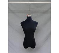 YKMYXZ, Elegante manichino in velluto con ganci, modello da vetrina for abiti eleganti(Black,Silver Long Hook)
