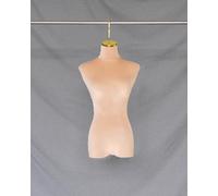 YKMYXZ, Elegante manichino in velluto con ganci, modello da vetrina for abiti eleganti(Khaki,Gold Short Hook)