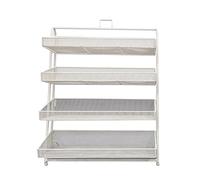YKMYXZ, Espositore for negozi di dolciumi, espositore for snack in metallo con cestini, scaffale for frutta(White,41 * 25 * 51.5cm)