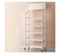 YKMYXZ, Espositori for negozi a 5 ripiani, ripiani in metallo for esposizione al dettaglio di gomme da masticare/cioccolato/bevande(White,60 * 27 * 165cm)