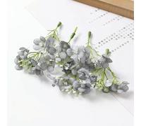 YKMYXZ fiori artificiali da interno, 10/20/30 pezzi di fiori artificiali in seta, 5 forchette, finti for la casa, decorazioni for matrimoni, vasi fai da te, accessori(Black,20PCS)