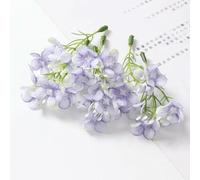 YKMYXZ fiori artificiali da interno, 10/20/30 pezzi di fiori artificiali in seta, 5 forchette, finti for la casa, decorazioni for matrimoni, vasi fai da te, accessori(Purple,10PCS)