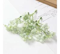YKMYXZ fiori artificiali da interno, 10/20/30 pezzi di fiori artificiali in seta, 5 forchette, finti for la casa, decorazioni for matrimoni, vasi fai da te, accessori(Green,30PCS)
