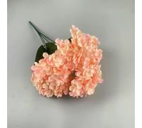 YKMYXZ fiori artificiali da interno, Bouquet di 5 ortensie artificiali in seta for feste, matrimoni, decorazioni for il soggiorno, accessori for la casa, fiori finti(Flesh Pink)