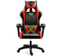 YKMYXZ, Gamiseats, sedia da ufficio for computer domestico Gamie-Sports Chair ergonomica reclinabile girevole/D/a(Red,A)