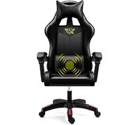 YKMYXZ, Gamiseats, sedia da ufficio for computer domestico Gamie-Sports Chair ergonomica reclinabile girevole/D/a(Black,A)