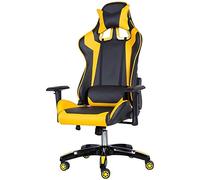 YKMYXZ, Gamiseats, sedia da ufficio for computer, sedia da gioco for eSport, schienale reclinabile, rossa(Yellow)
