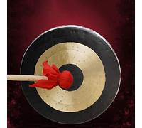 YKMYXZ, Gong con bacchette da 30 cm, strumento a percussione musicale in ottone fatto a mano, stile cinese, for giochi e spettacoli. Mini gong(36cm)