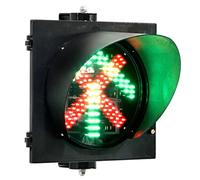 YKMYXZ, Lampada semaforica, luce LED rossa/verde stop and go, perline LED ad alta luminosità, spia di segnalazione industriale, for strade, caselli autostradali, corsie di parcheggio(Green Red,300mm/1
