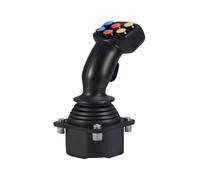 YKMYXZ, Leva di comando elettrica SMC60A, 6 pulsanti + 1 grilletto Joystick Hall Macchine agricole Ingegneria Macchinari Manovra sicura(Usb2.0 hid)