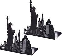 YKMYXZ libreria da scrivania， Fermalibri Decorativi multifunzionali for Libri Pesanti Porta fermalibri in Metallo Antiscivolo for Scuola, casa o Ufficio
