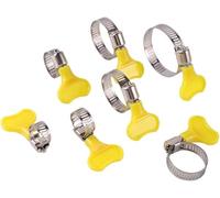 YKMYXZ, Morsetto regolabile per tubi da 8 ~ 38 mm, manico in plastica in acciaio inox, morsetto per tubo a farfalla, clip fissa per scheda tracheale, 1 pezzo (1832 mm)