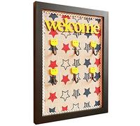 YKMYXZ， Organizer for portachiavi da parete in stile europeo, decorazione da parete con cornice for foto creativa(Black)