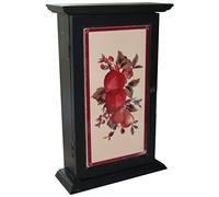 YKMYXZ， Organizer for portachiavi in stile retrò americano, armadietto portachiavi rettangolare, decorazione a parete for ristorante con motivo a frutta, gestione delle chiavi